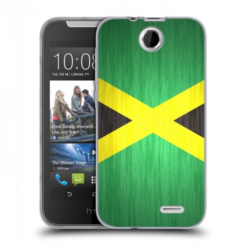Дизайнерский силиконовый чехол для HTC Desire 310 Флаг Ямайки