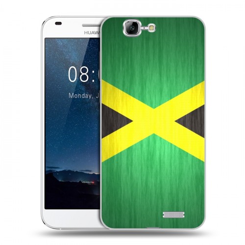 Дизайнерский пластиковый чехол для Huawei Ascend G7 Флаг Ямайки
