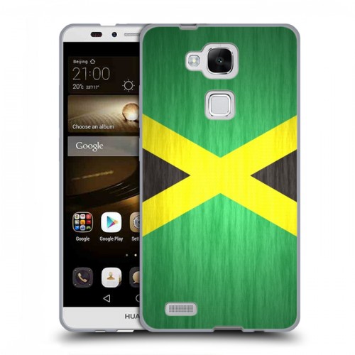 Дизайнерский пластиковый чехол для Huawei Ascend Mate 7 Флаг Ямайки