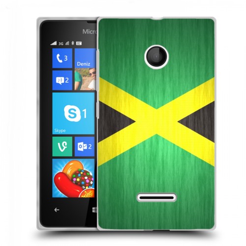 Дизайнерский пластиковый чехол для Microsoft Lumia 435 Флаг Ямайки