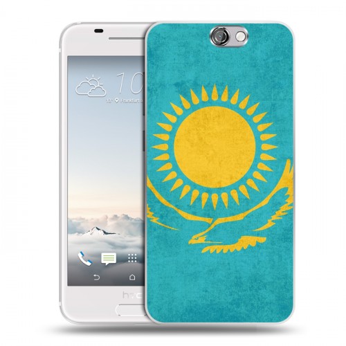 Дизайнерский пластиковый чехол для HTC One A9 Флаг Казахстана