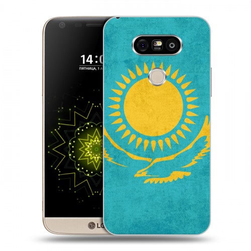 Дизайнерский пластиковый чехол для LG G5 Флаг Казахстана