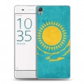 Дизайнерский пластиковый чехол для Sony Xperia XA Флаг Казахстана