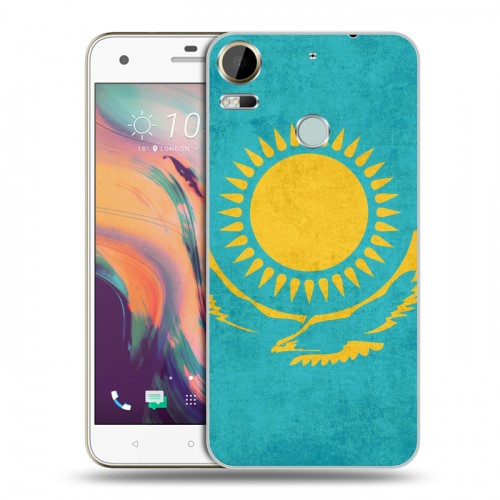 Дизайнерский силиконовый чехол для HTC Desire 10 Pro Флаг Казахстана