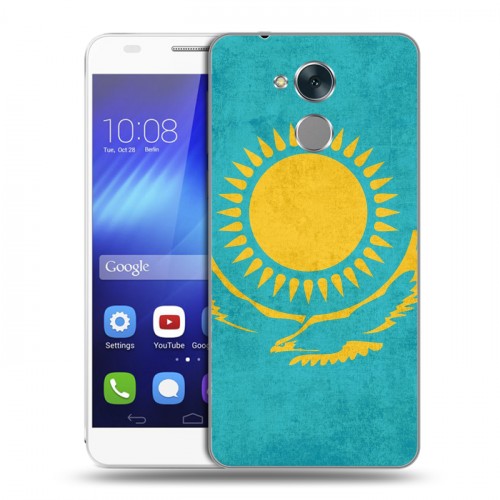 Дизайнерский пластиковый чехол для Huawei Honor 6C Флаг Казахстана