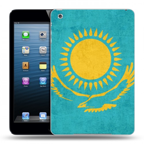 Дизайнерский пластиковый чехол для Ipad Mini Флаг Казахстана