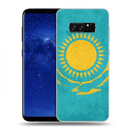 Дизайнерский силиконовый чехол для Samsung Galaxy Note 8 Флаг Казахстана