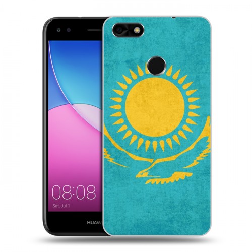 Дизайнерский пластиковый чехол для Huawei Nova Lite (2017) Флаг Казахстана