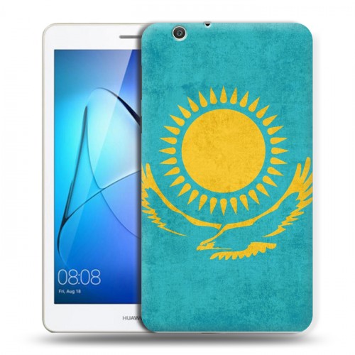 Дизайнерский силиконовый чехол для Huawei MediaPad T3 7 3G Флаг Казахстана