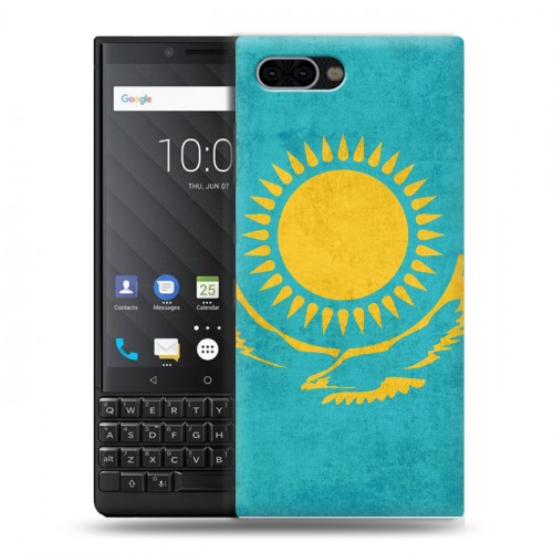 Дизайнерский пластиковый чехол для BlackBerry KEY2 Флаг Казахстана