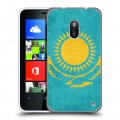 Дизайнерский пластиковый чехол для Nokia Lumia 620 Флаг Казахстана