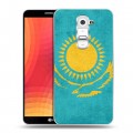 Дизайнерский силиконовый чехол для LG Optimus G2 Флаг Казахстана