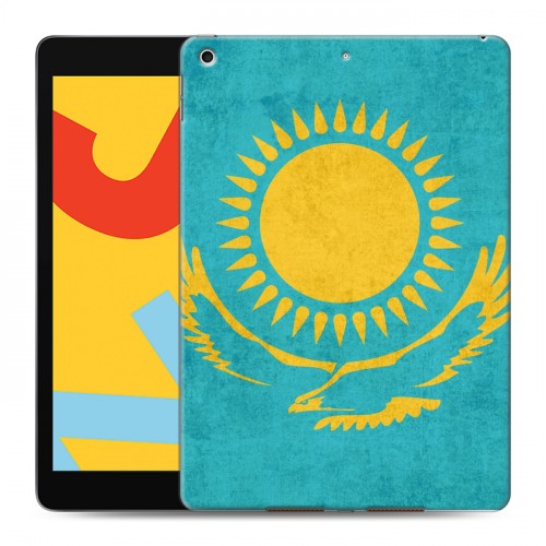 Дизайнерский силиконовый чехол для Ipad 10.2 (2019) Флаг Казахстана