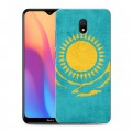 Дизайнерский силиконовый с усиленными углами чехол для Xiaomi RedMi 8A Флаг Казахстана