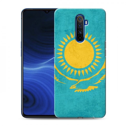 Дизайнерский силиконовый с усиленными углами чехол для Realme X2 Pro Флаг Казахстана