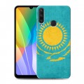 Дизайнерский пластиковый чехол для Huawei Y6p Флаг Казахстана