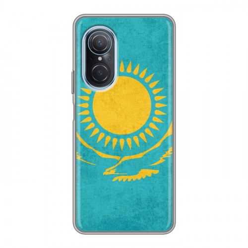 Дизайнерский силиконовый чехол для Huawei Nova 9 SE Флаг Казахстана