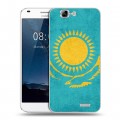 Дизайнерский пластиковый чехол для Huawei Ascend G7 Флаг Казахстана