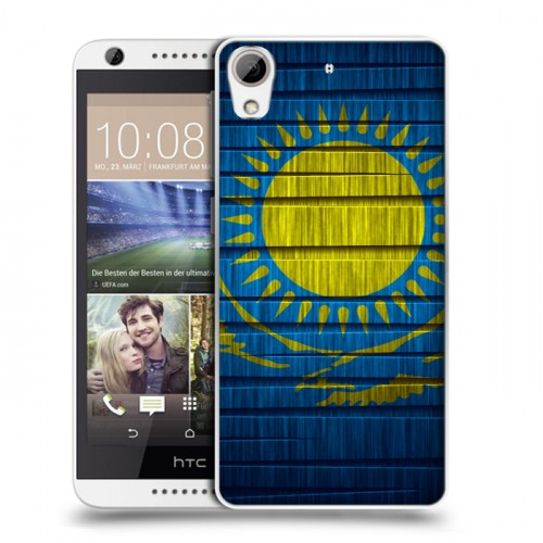 Дизайнерский пластиковый чехол для HTC Desire 626 Флаг Казахстана
