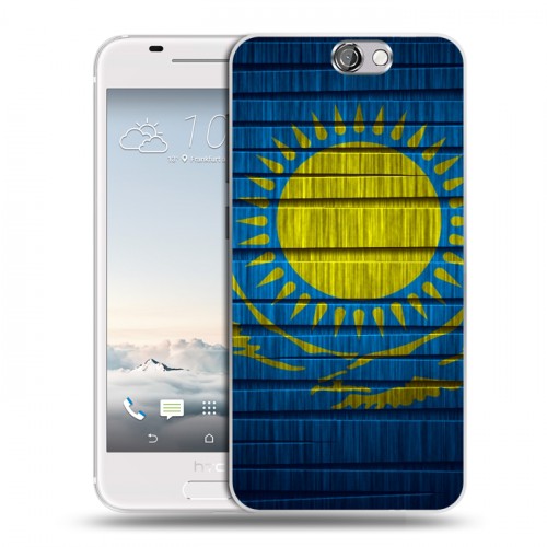 Дизайнерский пластиковый чехол для HTC One A9 Флаг Казахстана