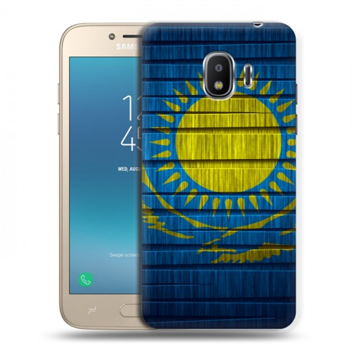 Дизайнерский пластиковый чехол для Samsung Galaxy J2 (2018) Флаг Казахстана