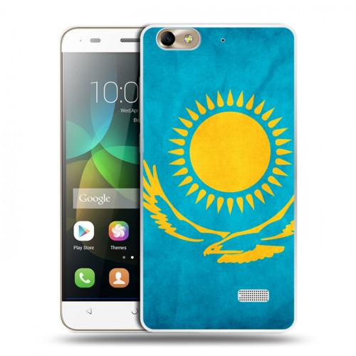 Дизайнерский пластиковый чехол для Huawei Honor 4C Флаг Казахстана