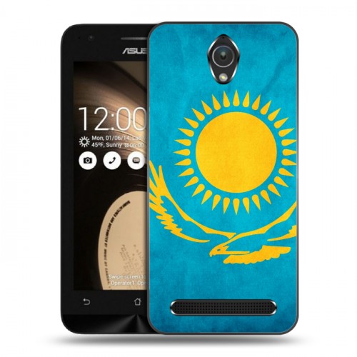 Дизайнерский пластиковый чехол для ASUS ZenFone Go 4.5 Флаг Казахстана