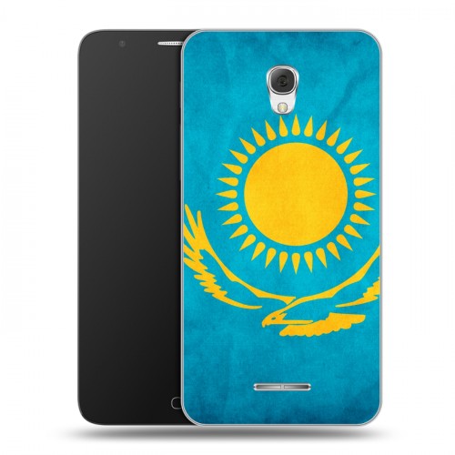Дизайнерский пластиковый чехол для Alcatel Pop 4 Plus Флаг Казахстана