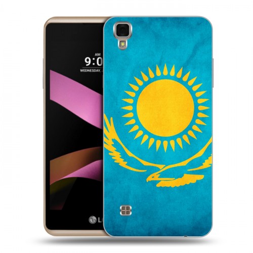 Дизайнерский пластиковый чехол для LG X Style Флаг Казахстана