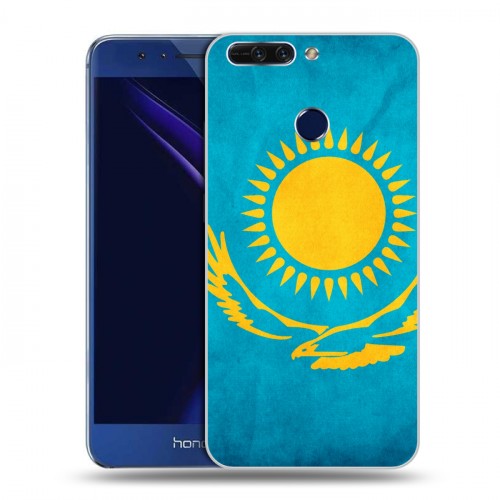 Дизайнерский пластиковый чехол для Huawei Honor 8 Pro Флаг Казахстана