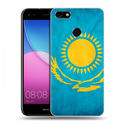 Дизайнерский пластиковый чехол для Huawei Nova Lite (2017) Флаг Казахстана