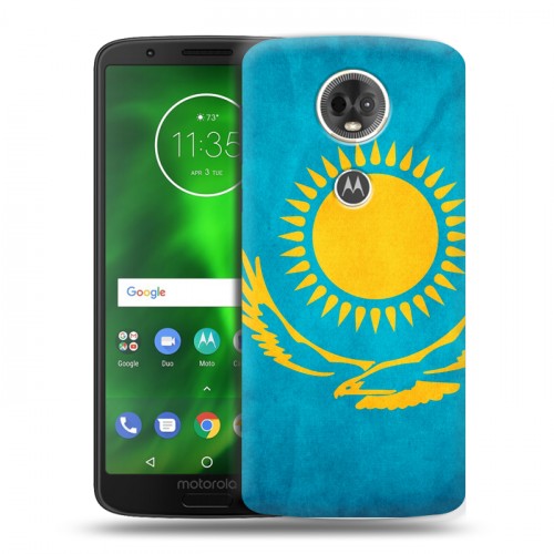 Дизайнерский пластиковый чехол для Motorola Moto E5 Plus Флаг Казахстана