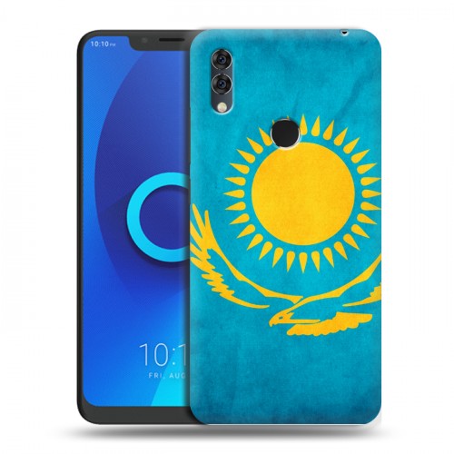 Дизайнерский силиконовый чехол для Alcatel 5V Флаг Казахстана
