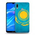 Дизайнерский пластиковый чехол для Huawei Y6 (2019) Флаг Казахстана