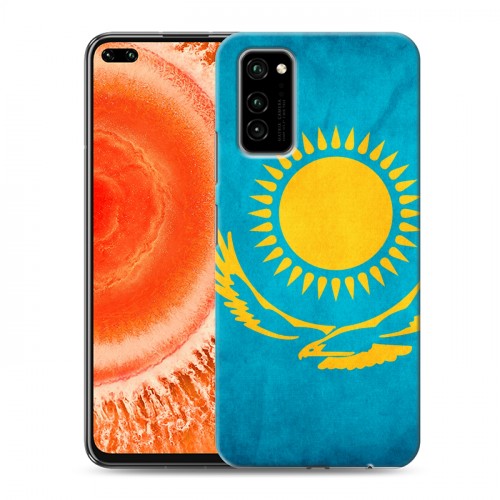 Дизайнерский пластиковый чехол для Huawei Honor View 30 Pro Флаг Казахстана
