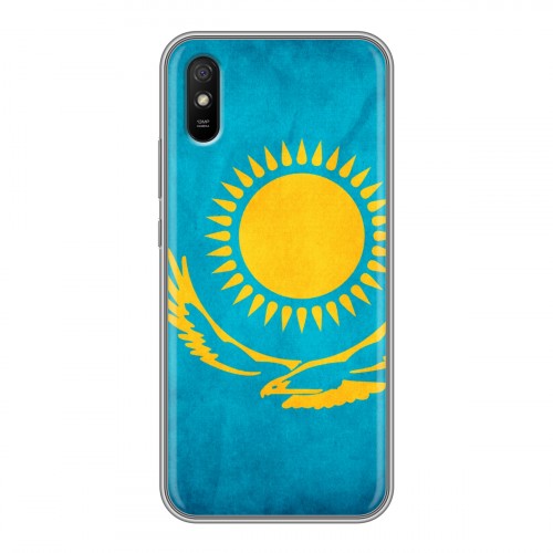 Дизайнерский силиконовый чехол для Xiaomi RedMi 9A Флаг Казахстана