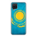 Дизайнерский пластиковый чехол для Samsung Galaxy A12 Флаг Казахстана