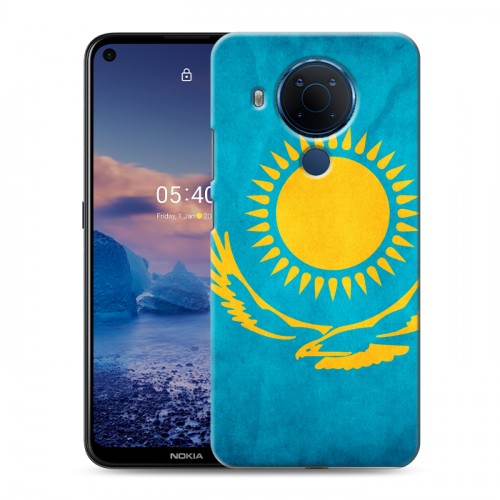 Дизайнерский силиконовый чехол для Nokia 5.4 Флаг Казахстана