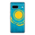 Дизайнерский пластиковый чехол для Google Pixel 7 Флаг Казахстана
