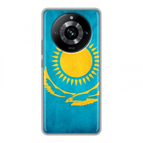 Дизайнерский пластиковый чехол для Realme 11 Pro Флаг Казахстана