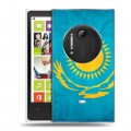 Дизайнерский пластиковый чехол для Nokia Lumia 1020 Флаг Казахстана