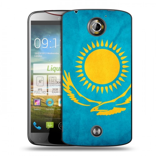 Дизайнерский пластиковый чехол для Acer Liquid S2 Флаг Казахстана