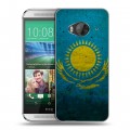Дизайнерский силиконовый чехол для HTC One ME Флаг Казахстана