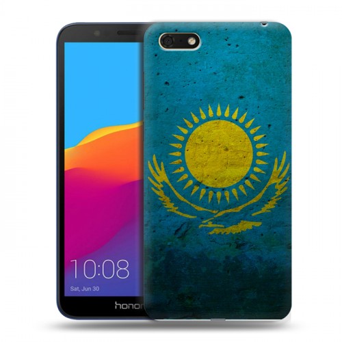 Дизайнерский пластиковый чехол для Huawei Honor 7A Флаг Казахстана