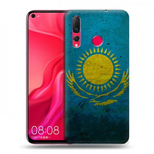 Дизайнерский пластиковый чехол для Huawei Nova 4 Флаг Казахстана