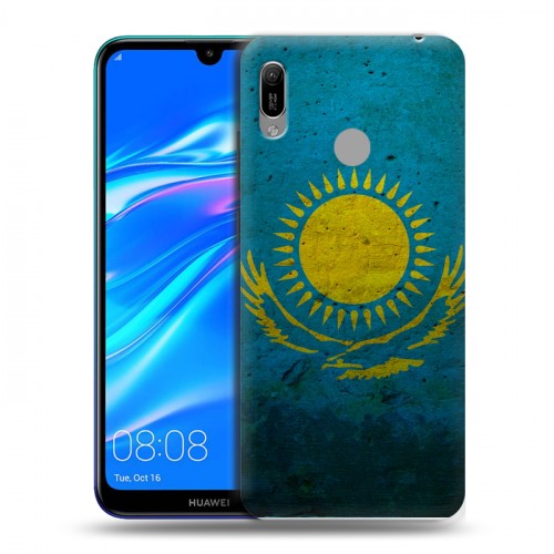 Дизайнерский пластиковый чехол для Huawei Y6 (2019) Флаг Казахстана