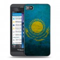 Дизайнерский пластиковый чехол для BlackBerry Z10 Флаг Казахстана