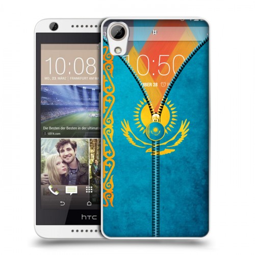 Дизайнерский силиконовый чехол для HTC Desire 626 Флаг Казахстана