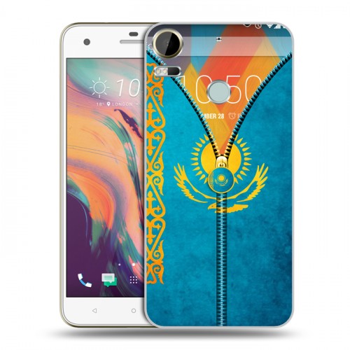 Дизайнерский силиконовый чехол для HTC Desire 10 Pro Флаг Казахстана