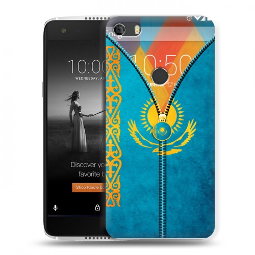 Дизайнерский силиконовый чехол для Alcatel Idol 5S Флаг Казахстана